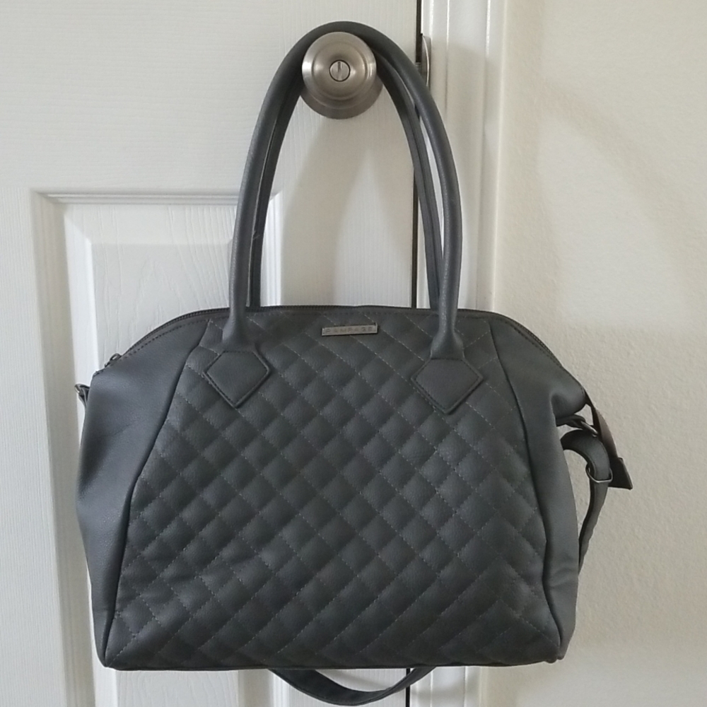 Quilted Satchel Crossbody Handbag